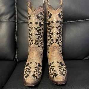 Corral Sequin Inlay Boots